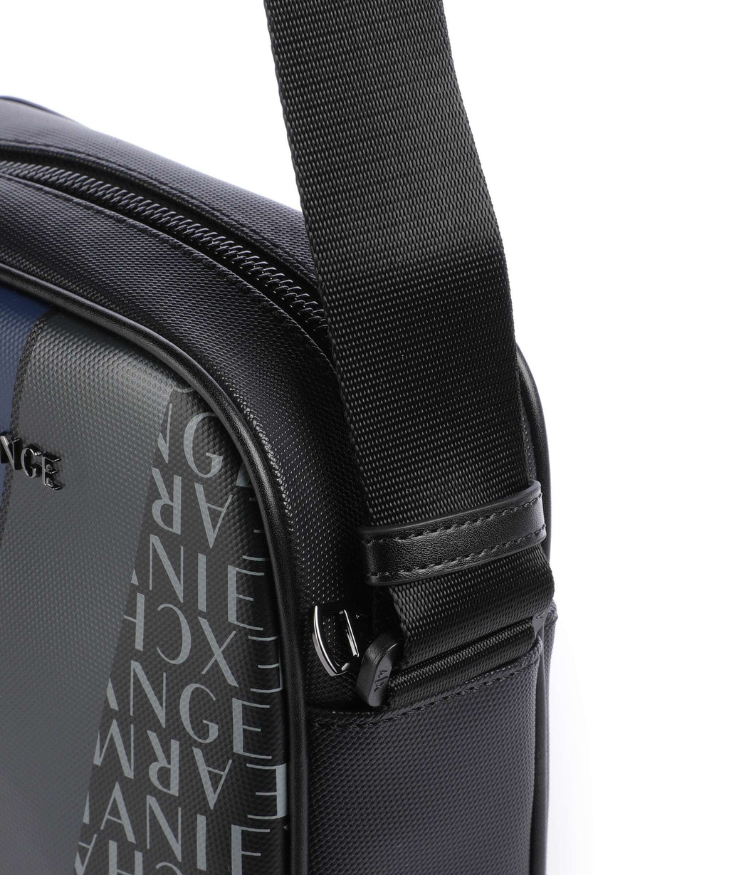 Armani Exchange Dylan Crossbody bag deep navy/estate blue/deep navy shiny