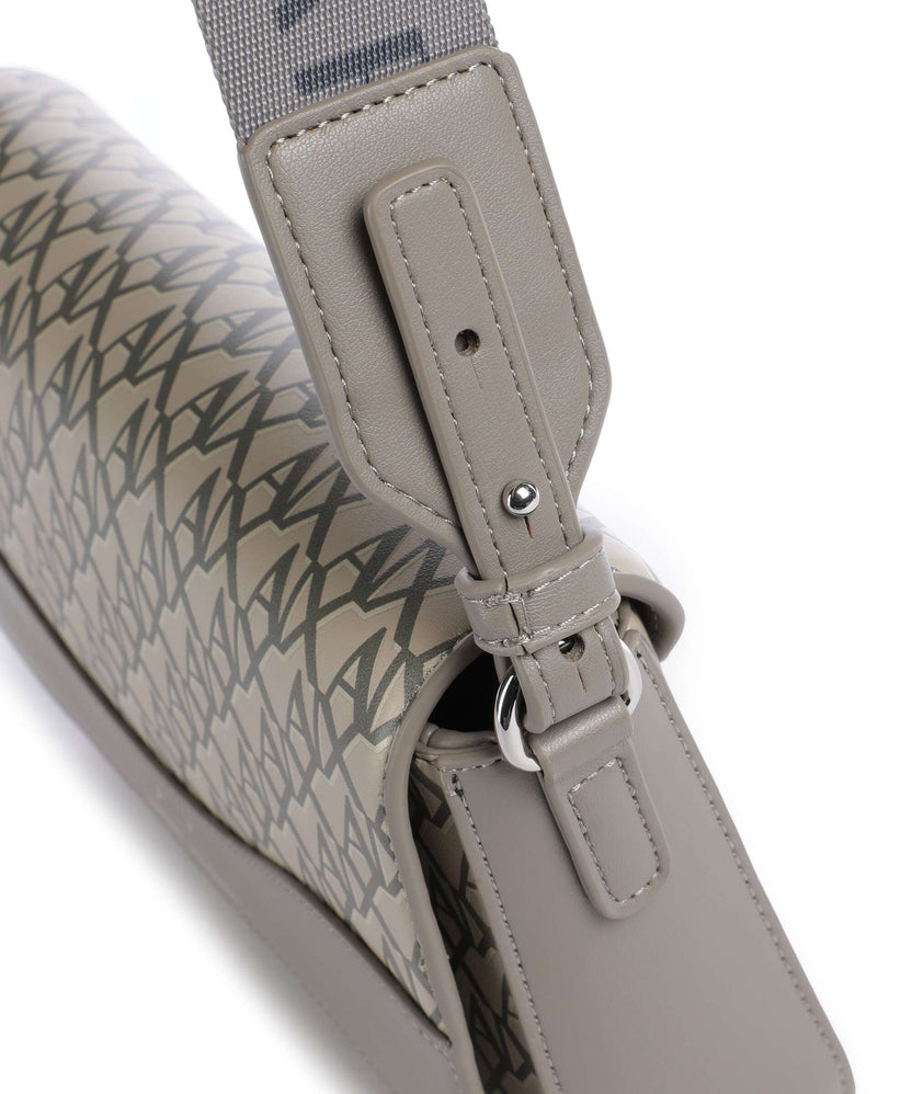 Armani Exchange Wave Monogram Crossbody bag sound sand/brown bass