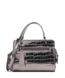 Armani Exchange Diane Mini Croco Crossbody bag gunmetal
