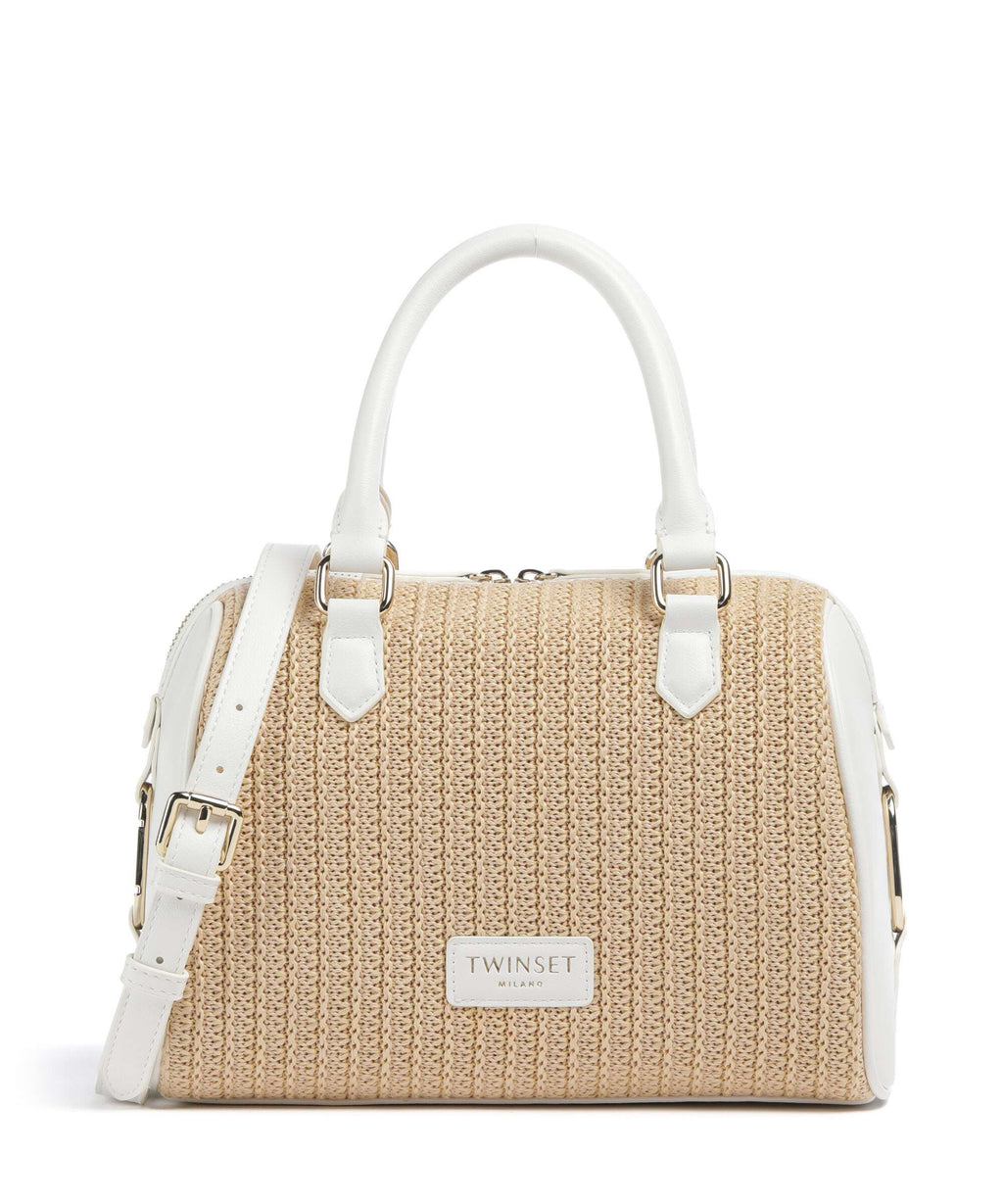 Twinset Grace Handbag paglia/bianco ottico