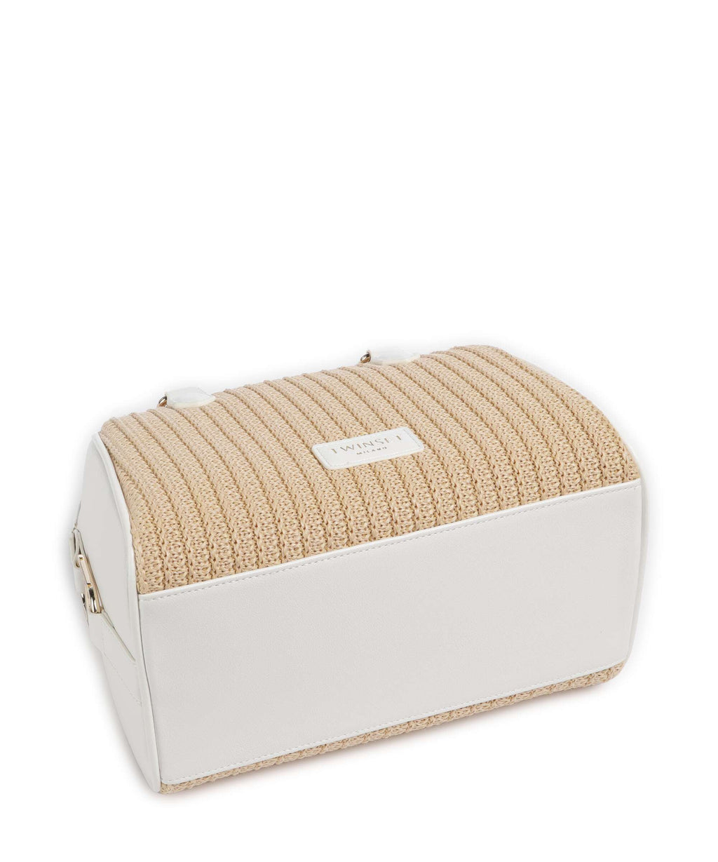 Twinset Grace Handbag paglia/bianco ottico
