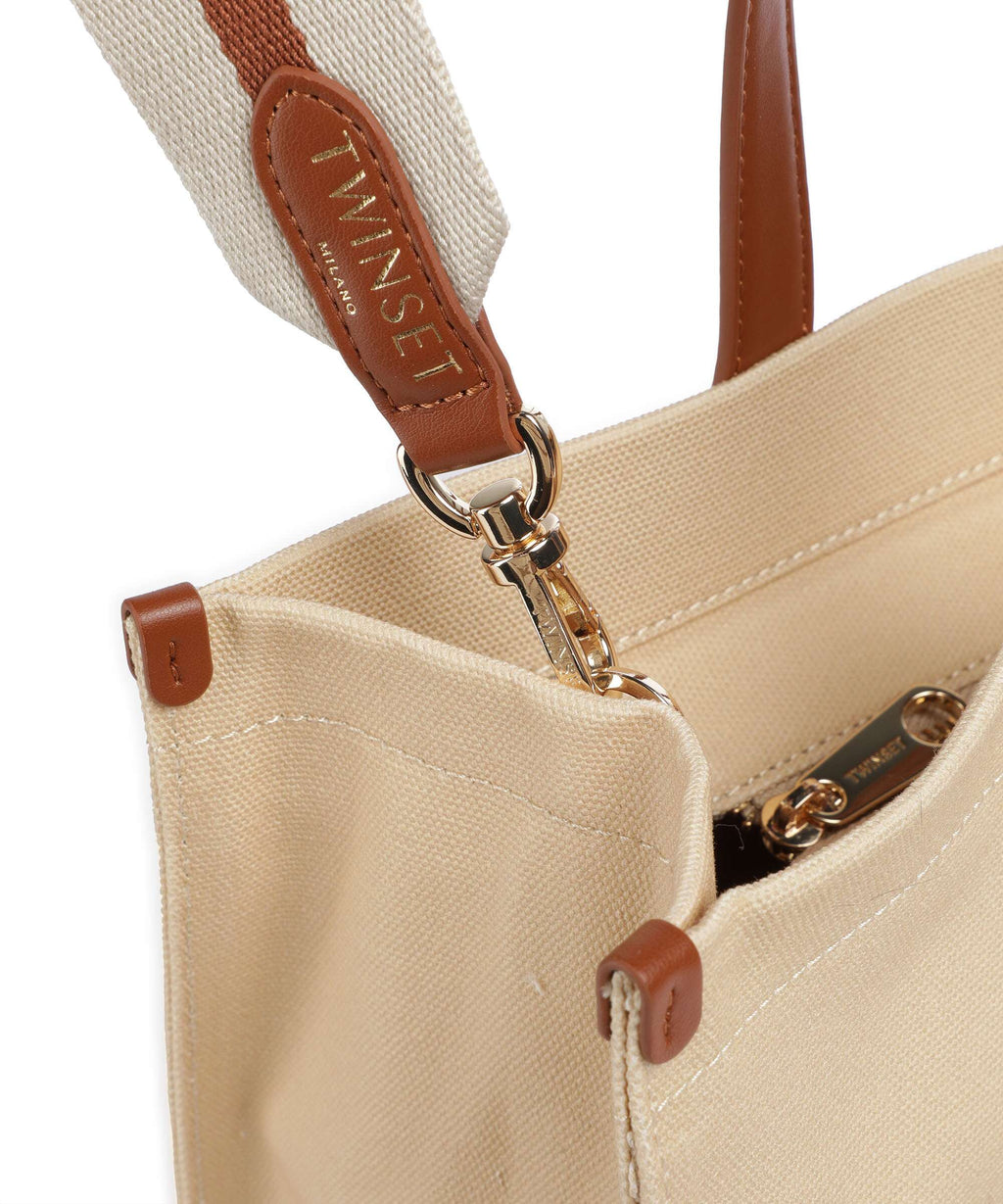 Twinset Matera Tote bag light rope/carta da zucchero