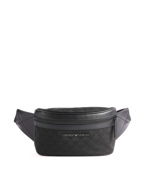 Emporio Armani Omnia Jacquard Belt bag black