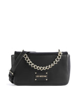 Love Moschino Strass Heart Chain Bolsa tiracolo nero