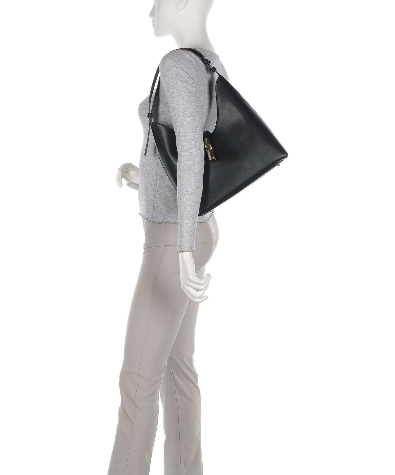 Furla Goccia M Hobo bag nero