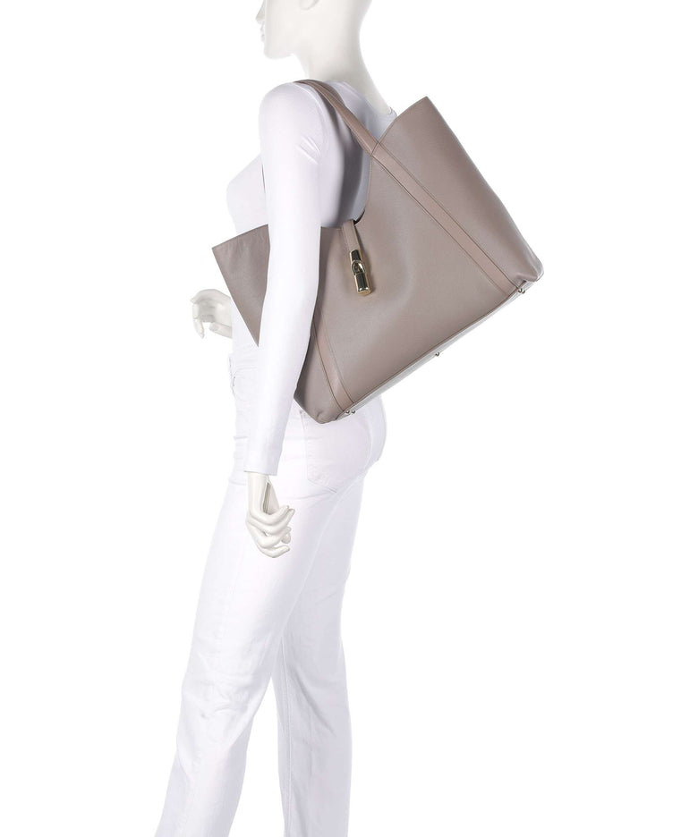Furla Goccia XL Tote bag stucco gray/mauve