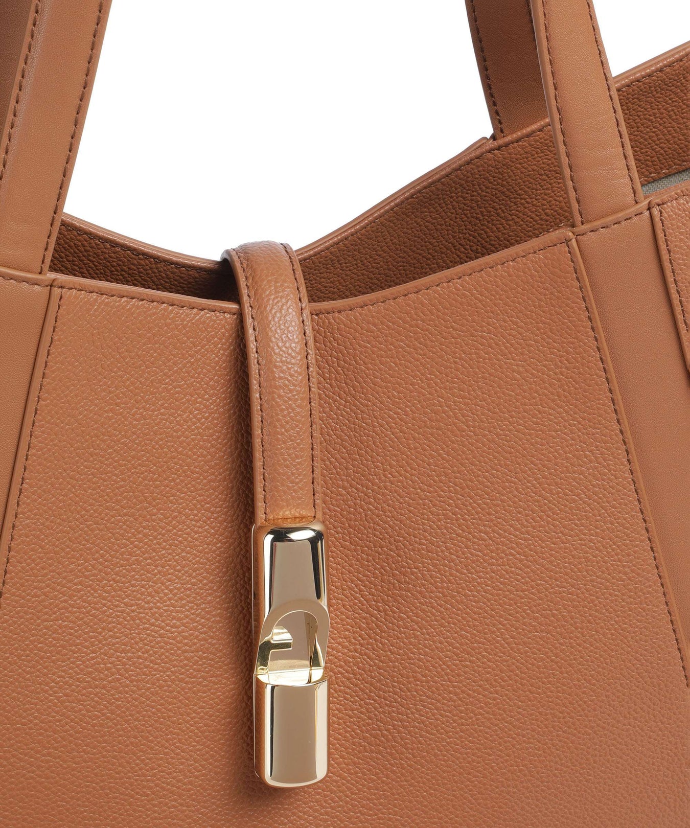 Furla Goccia L Tote bag brandy