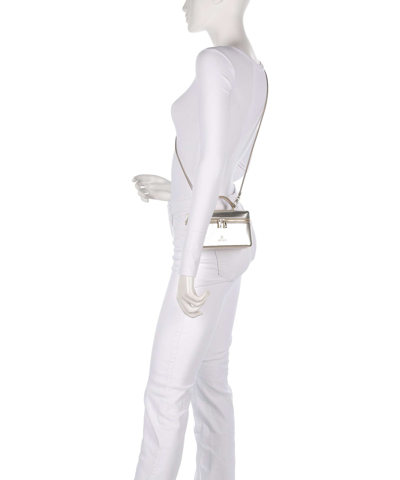 Furla Camelia Micro Crossbody bag color gold