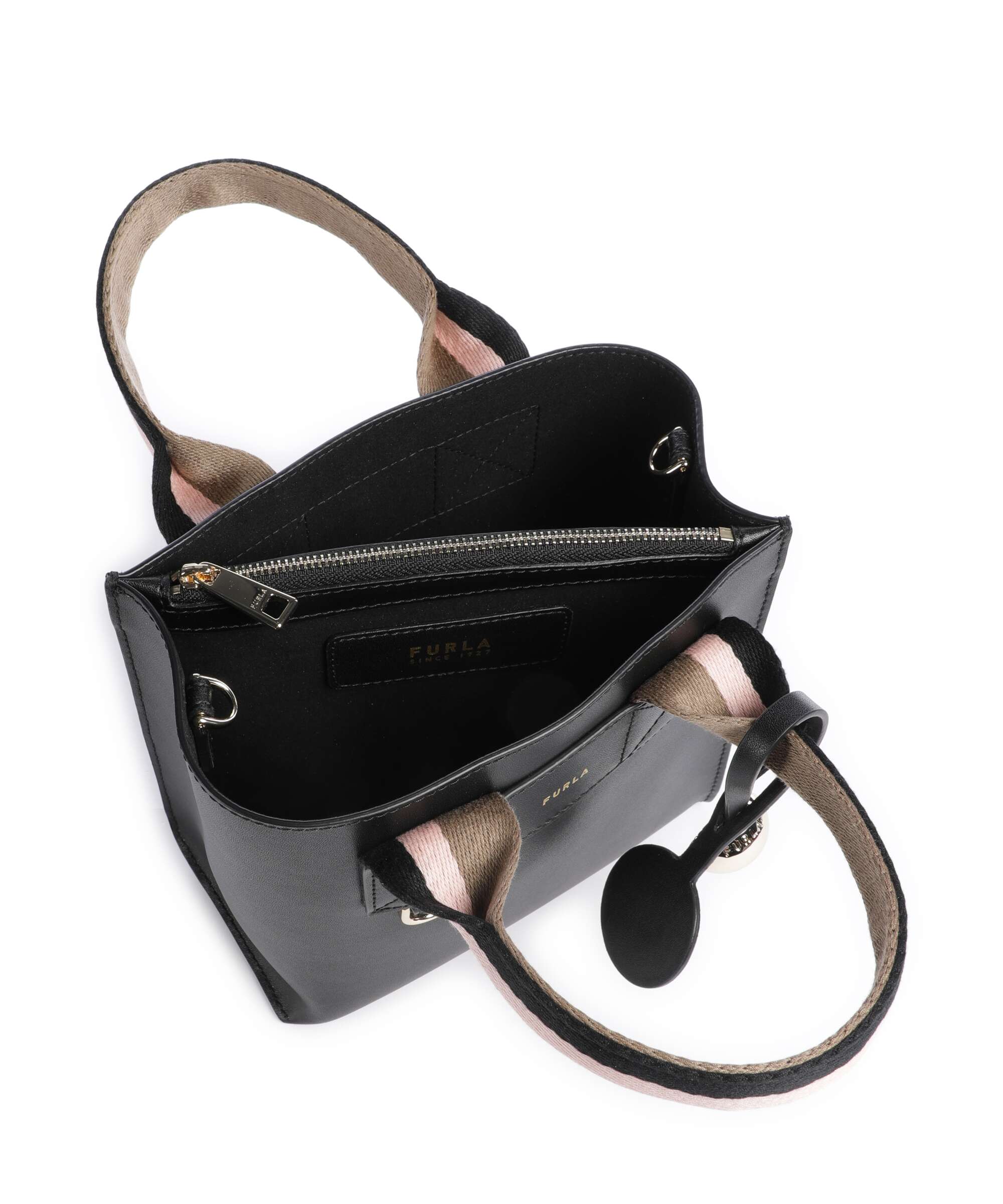 Furla Divide It Mini Handbag toni nero