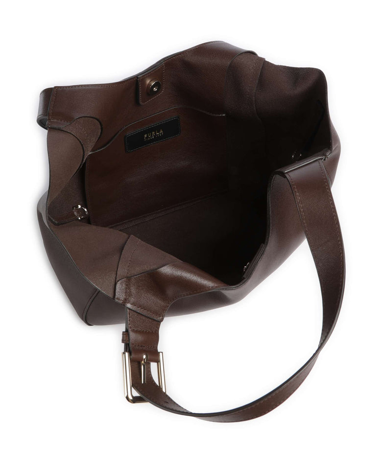 Furla Dora M Hobo bag dark cioccolato