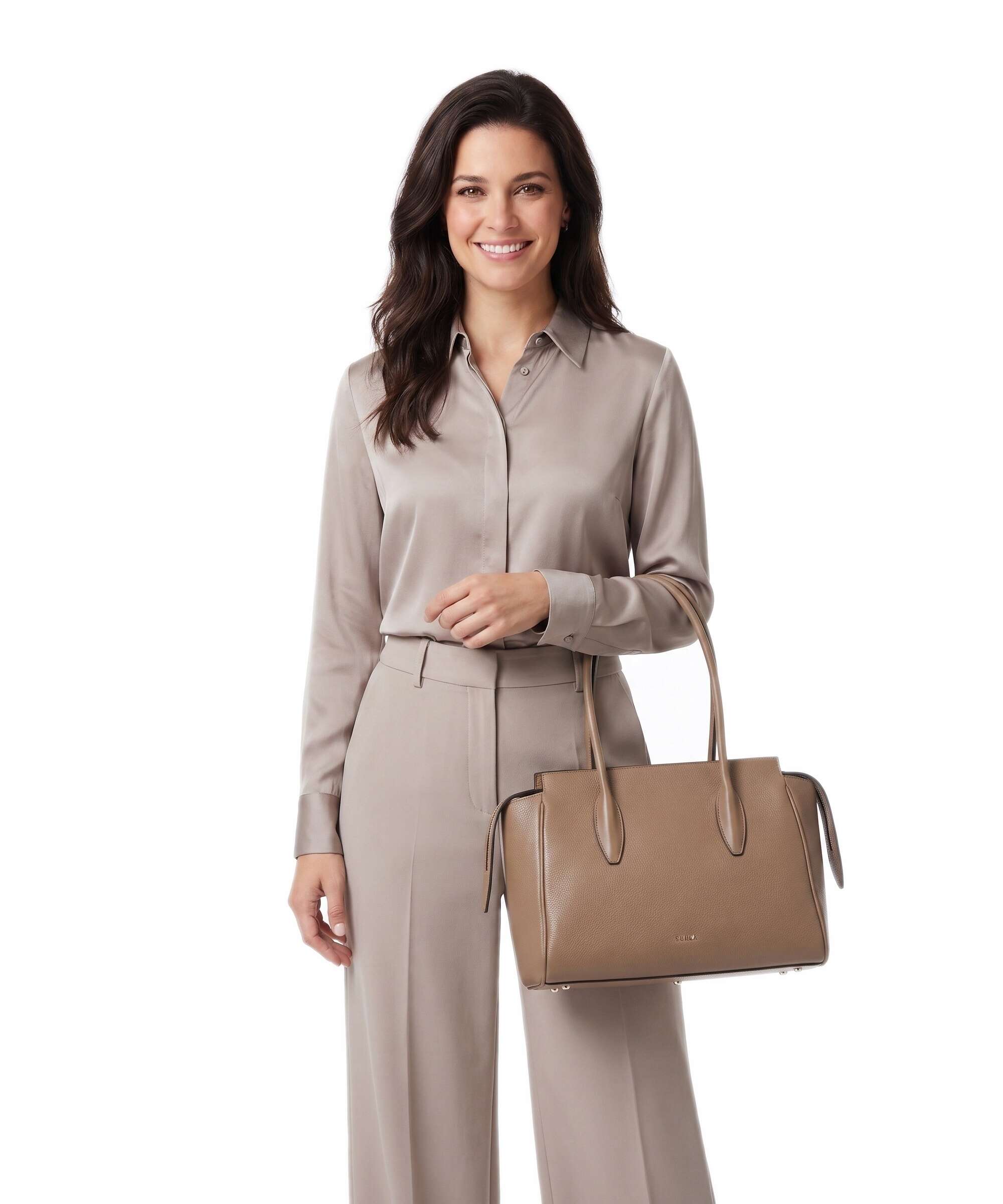 Furla Ambra L Tote bag toffee