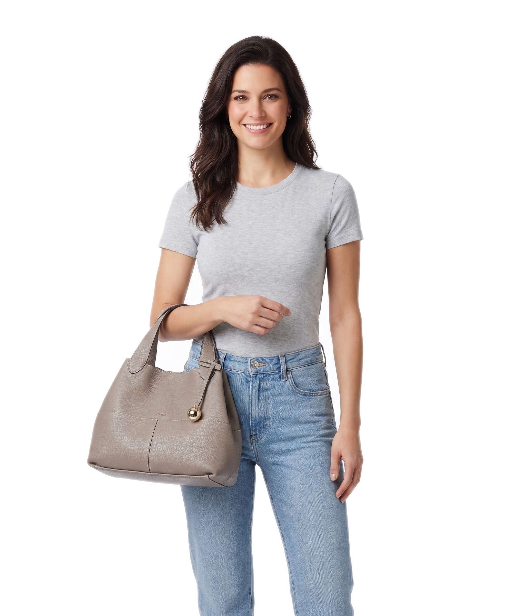 Furla Primrose M Handbag stucco gray