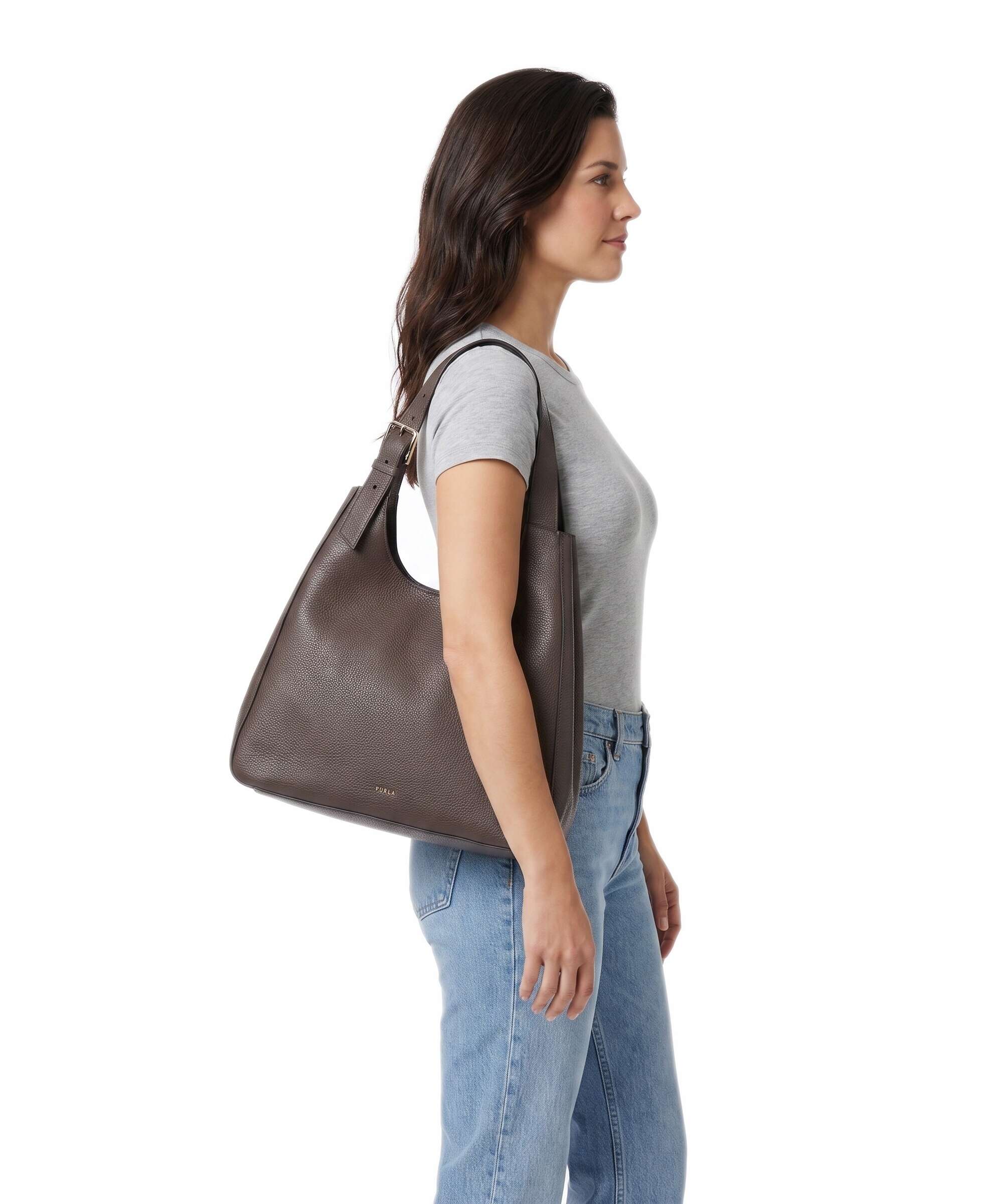 Furla Dora L Tote bag cioccolato