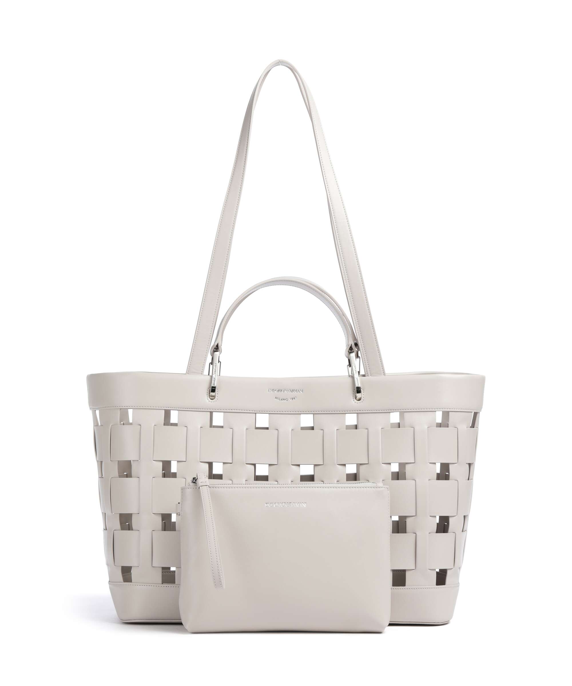 Emporio Armani My EA M Tote bag silver gray