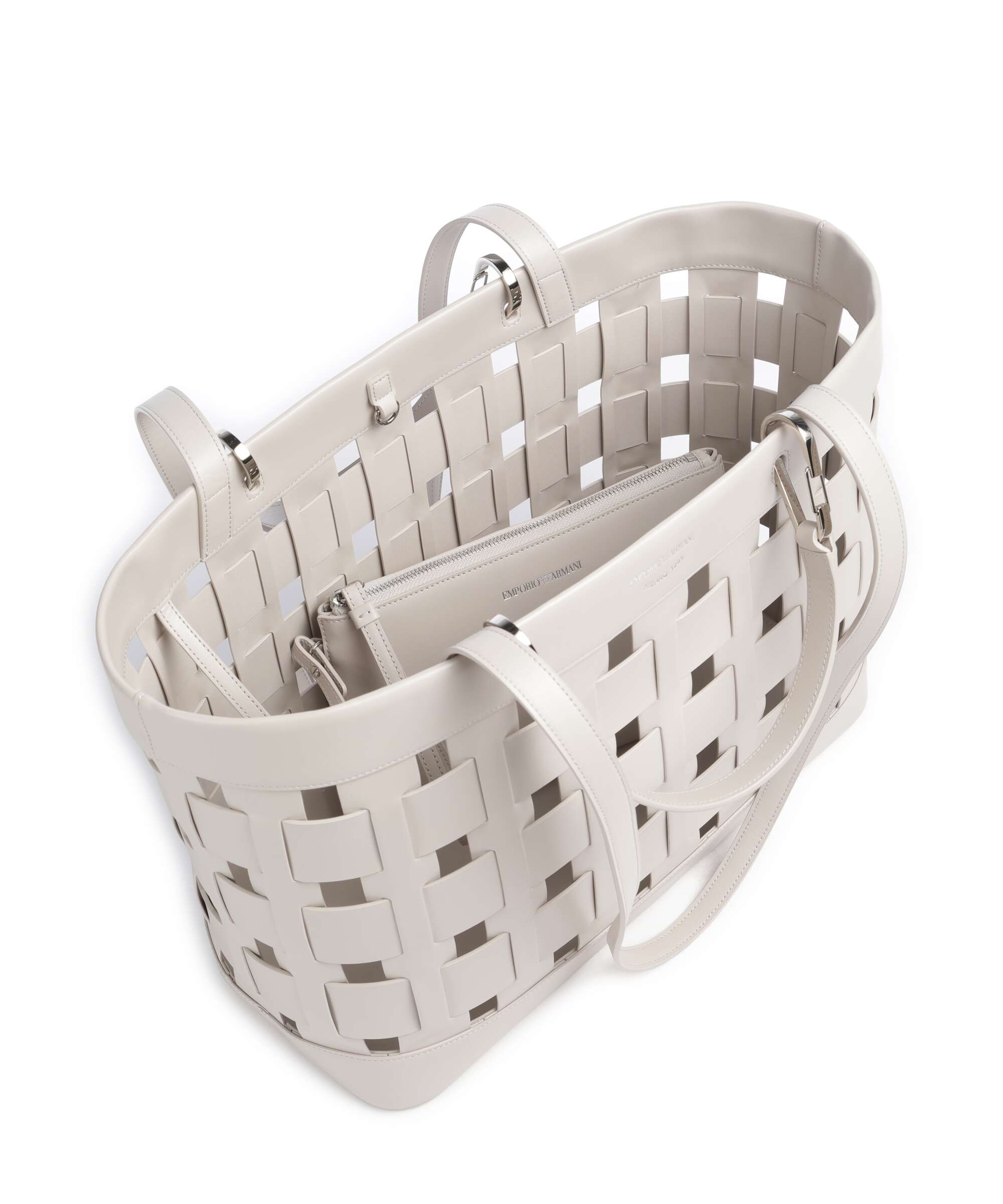 Emporio Armani My EA M Tote bag silver gray