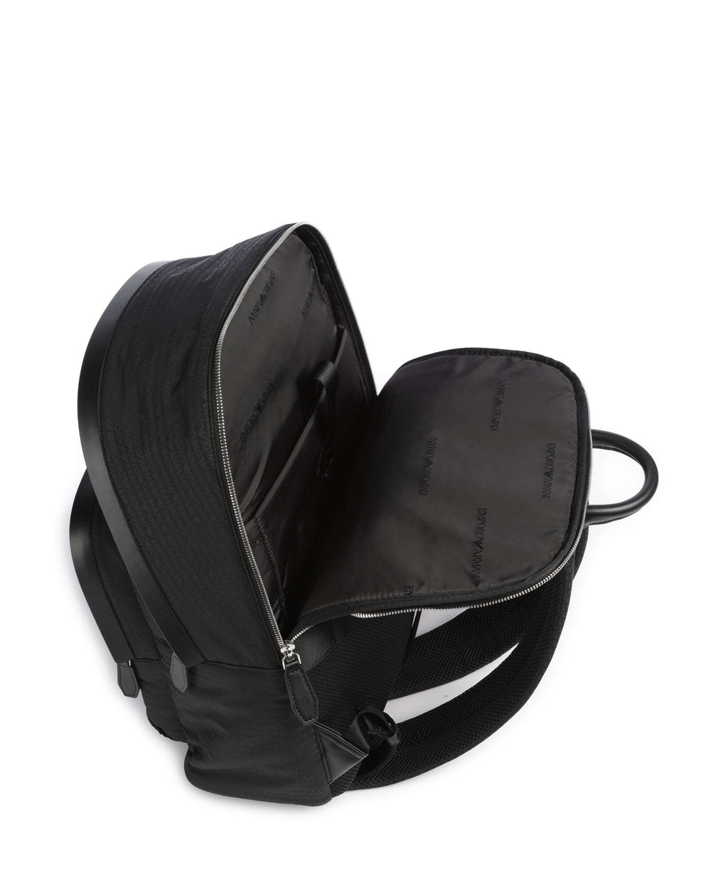 Emporio Armani Monogram Backpack black beauty