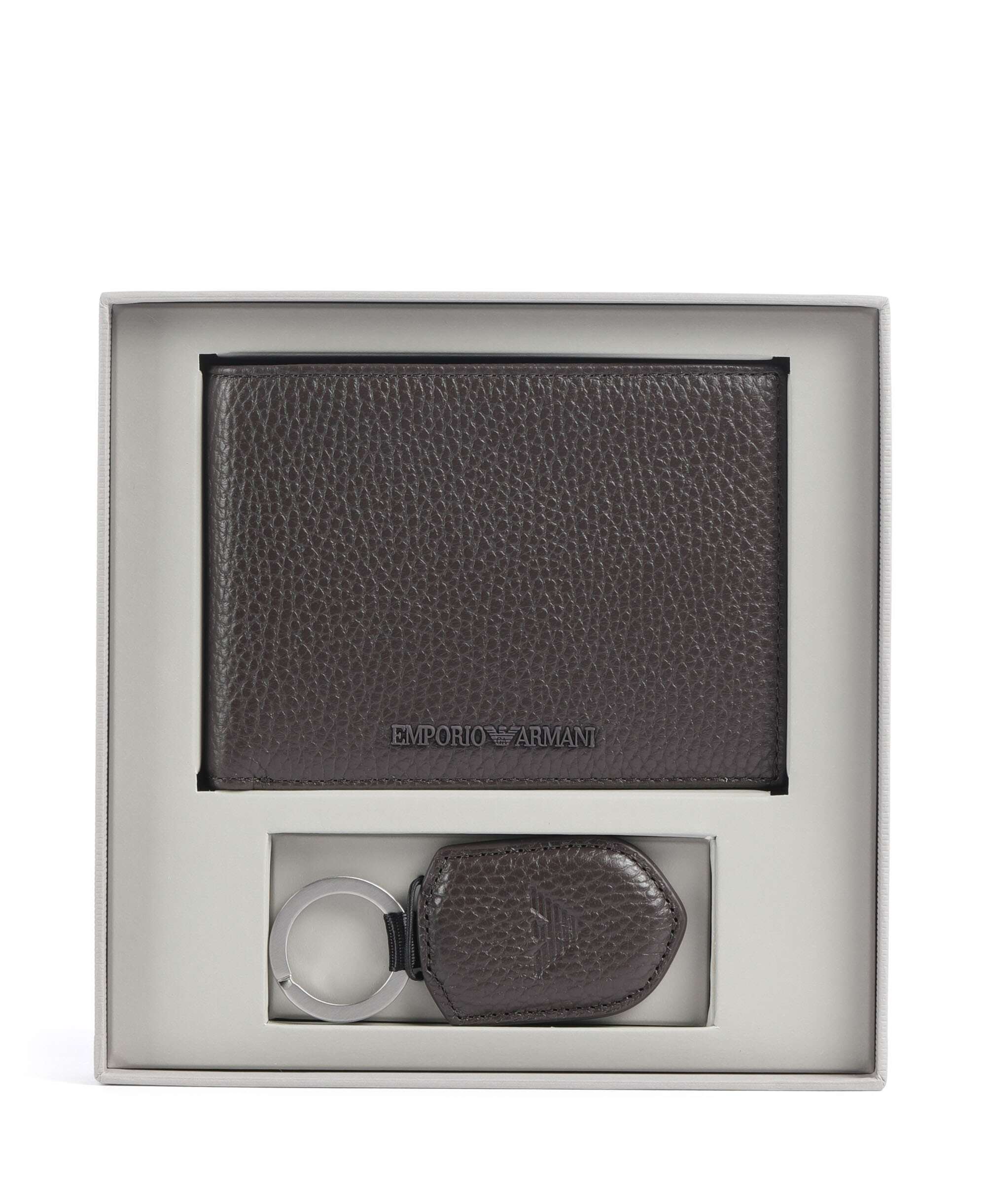 Emporio Armani Business Regenerated Giftset Wallet black coffee