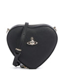 Vivienne Westwood Heart Saffiano Biogreen Mini Bolsa tiracolo black