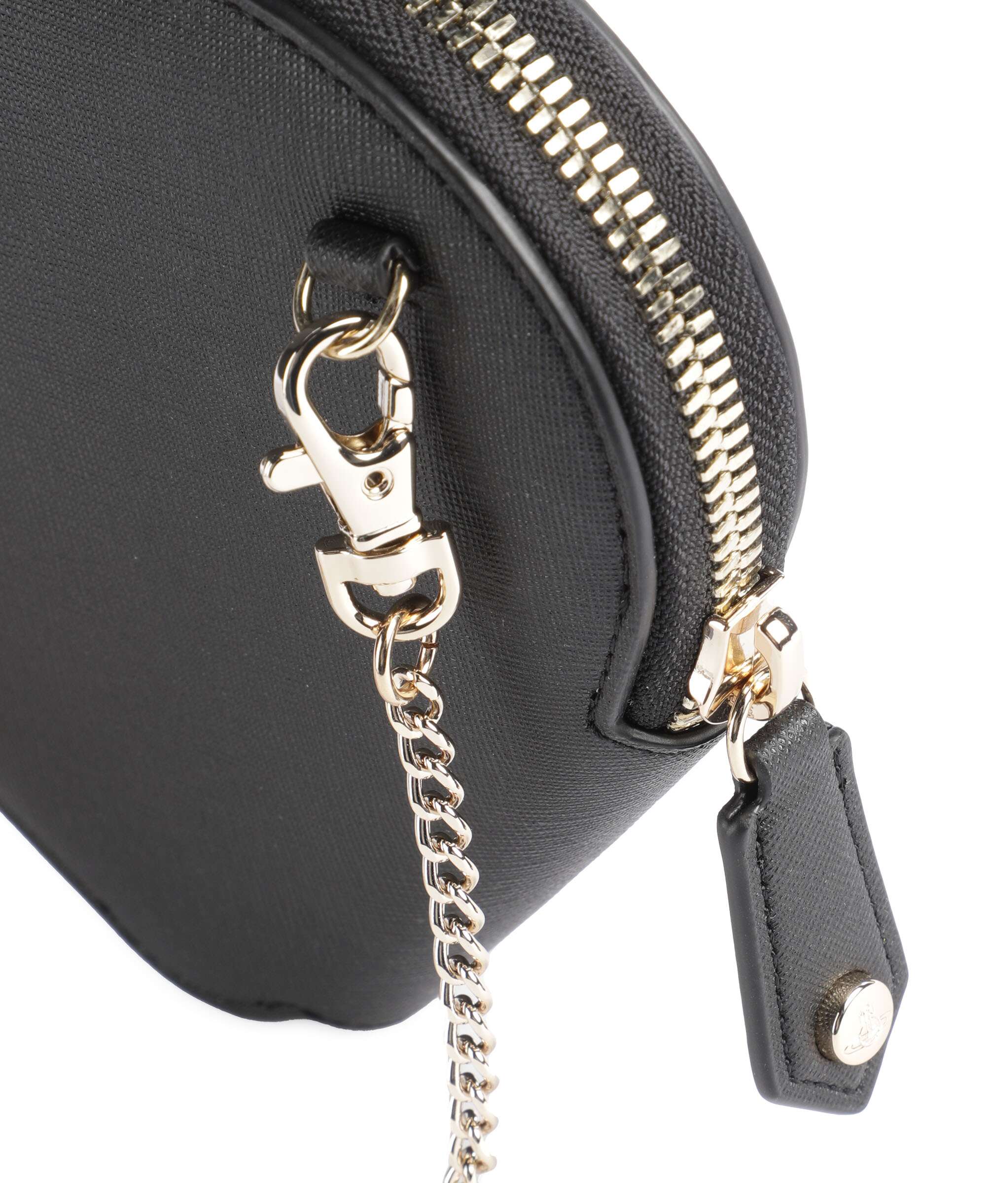 Vivienne Westwood Heart Saffiano Biogreen Crossbody bag black