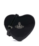 Vivienne Westwood Louise Heart Shiny Patent Bolsa tiracolo black