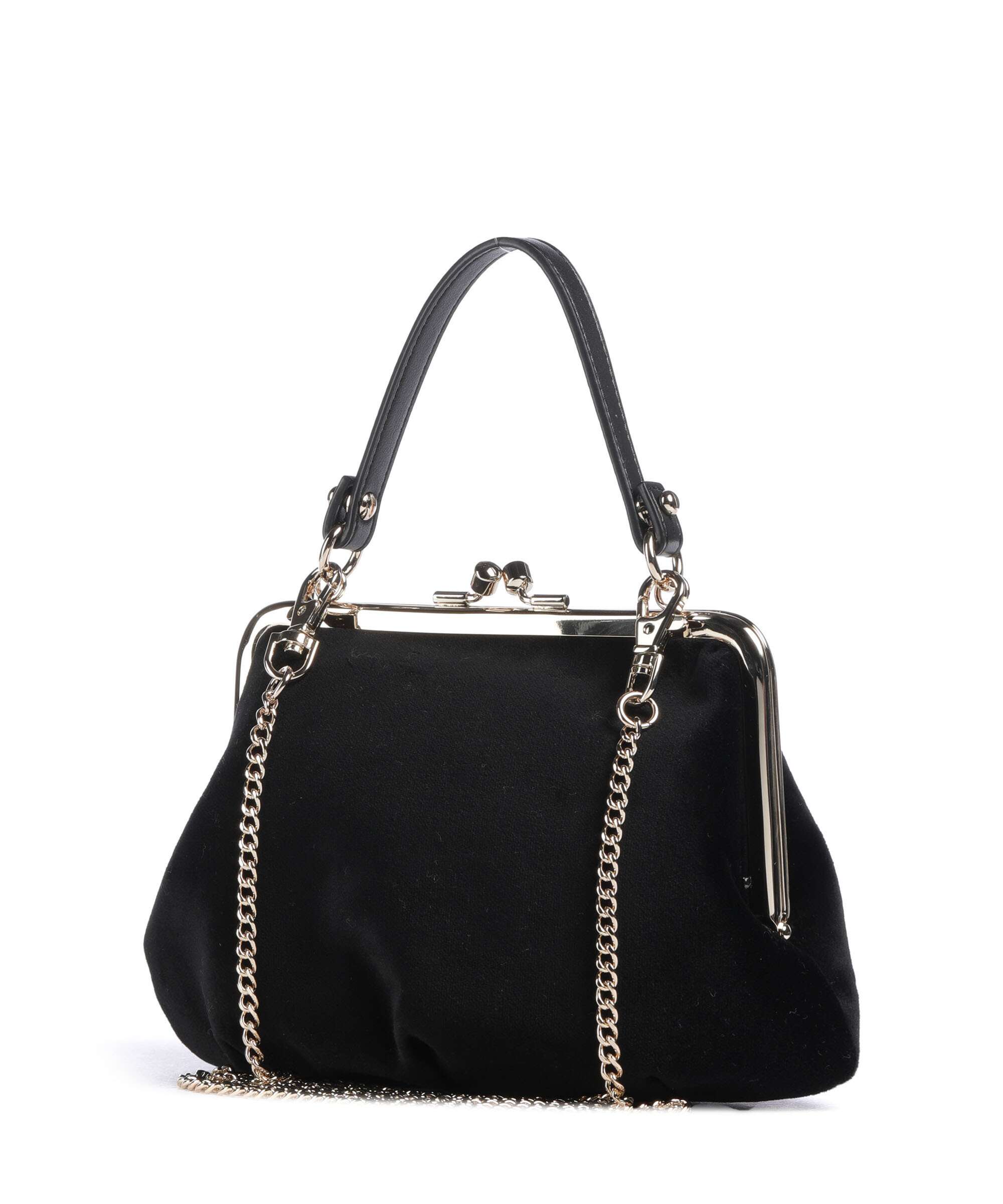 Vivienne Westwood Granny Frame Velvet Crossbody bag black