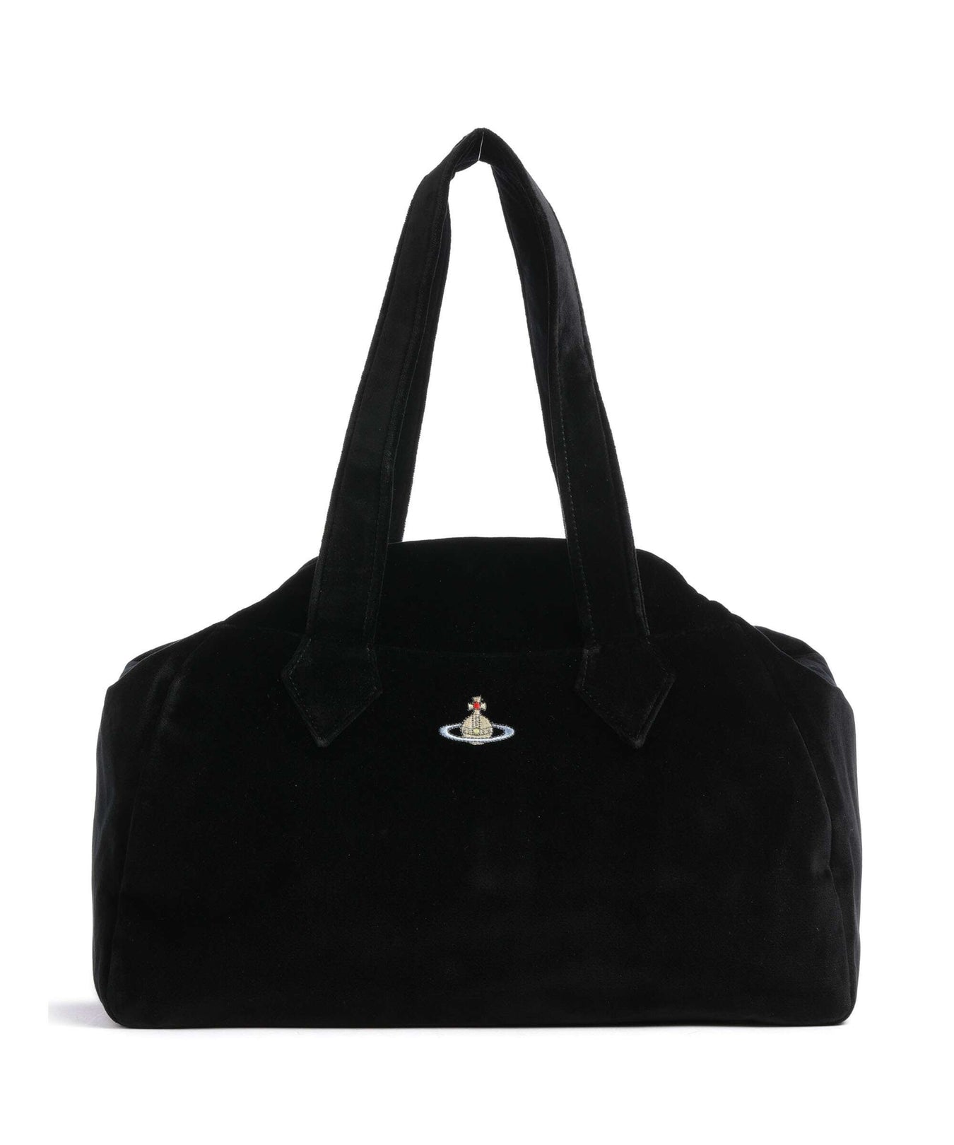 Vivienne Westwood Archive Velvet Large Tote bag black