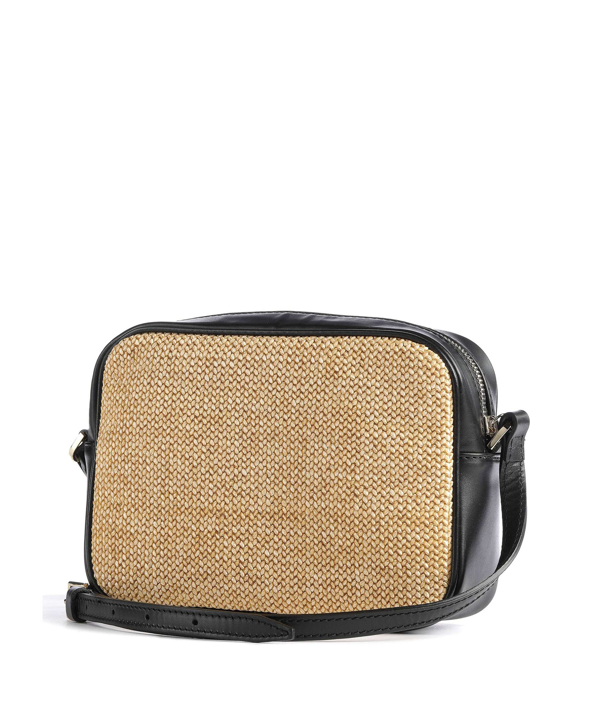 Patrizia Pepe Straw Crossbody bag black/natural