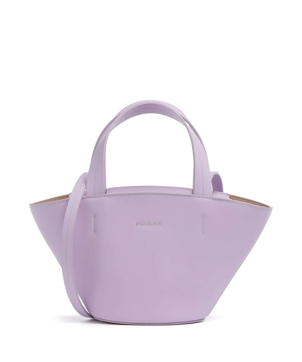 Patrizia Pepe Minimal City Handbag lilac bloom