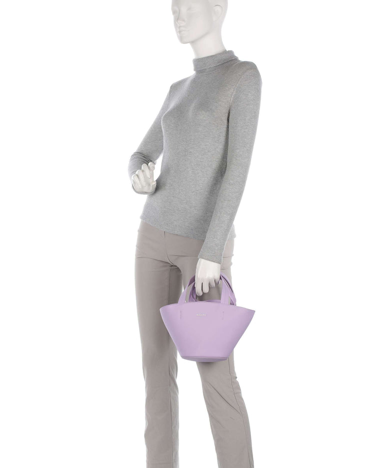 Patrizia Pepe Minimal City Handbag lilac bloom