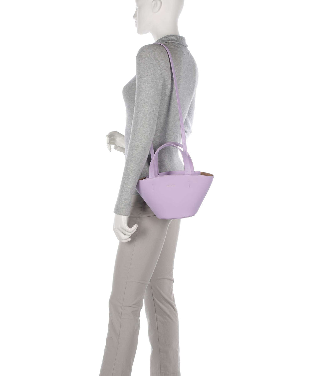 Patrizia Pepe Minimal City Handbag lilac bloom