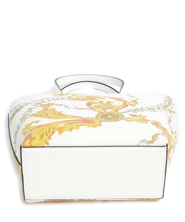 Versace Jeans Couture Reversible Shopper Handbag white/gold