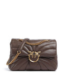 Pinko Love Puff Classic Bolsa tiracolo marrone castano/antique gold