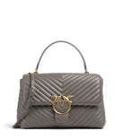 Pinko Love Lady Puff Big Bolsa grigio asfalto/antique gold