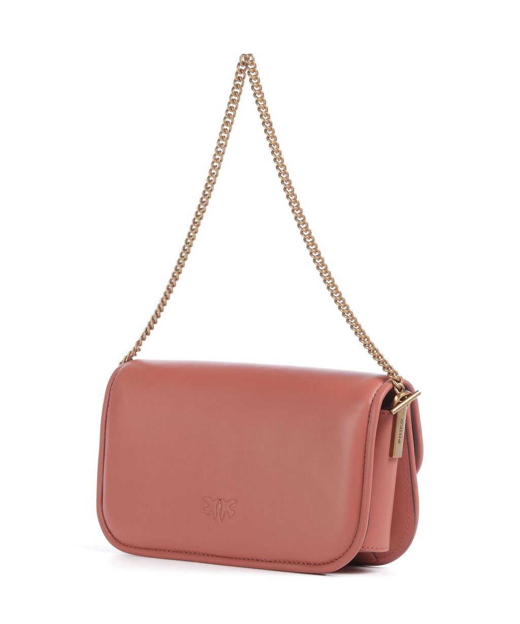 Pinko Love Box Baguette Shoulder bag marrone aragona/antique gold