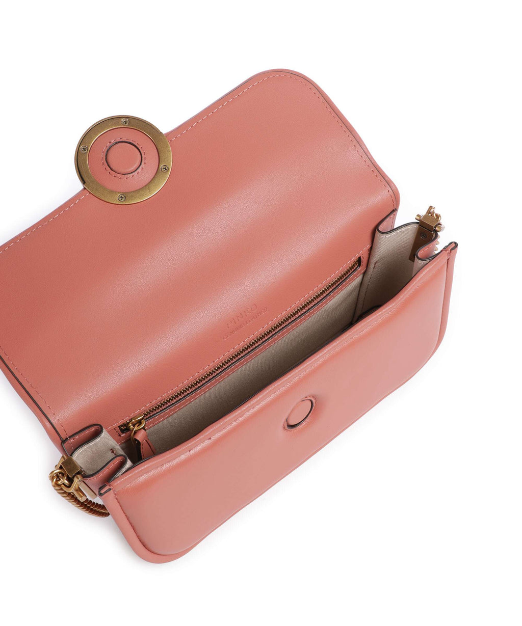 Pinko Love Box Baguette Shoulder bag marrone aragona/antique gold