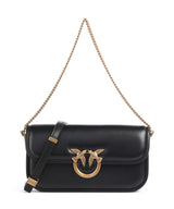 Pinko Love Box Horizontal Bolsa tiracolo nero/antique gold