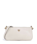 Pinko Half Moon Mini Bolsa tiracolo bianco seta/antique gold