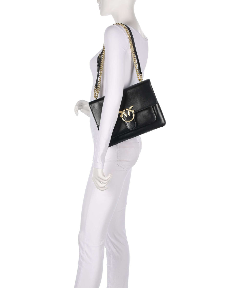 Pinko Love One Soft Big Shoulder bag nero limousine/matt gold