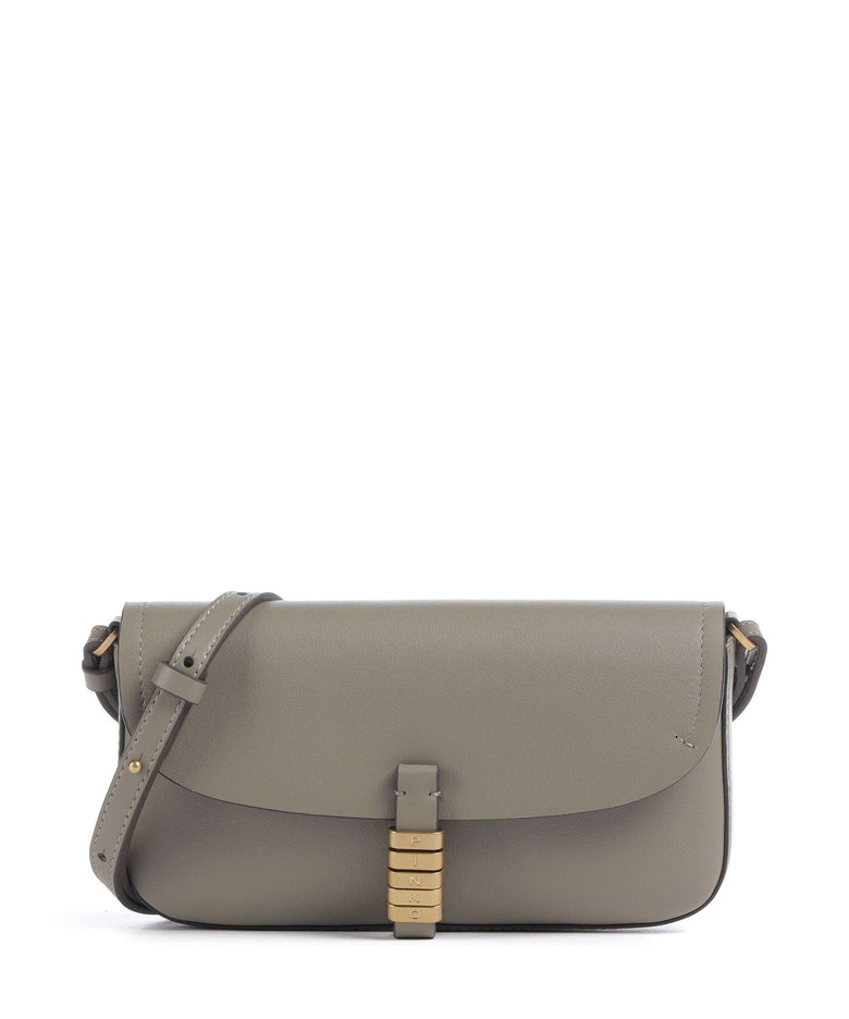 Pinko Saddle Flat Crossbody bag noce/antique gold