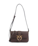 Pinko Love One Mini Slouchy Bolsa tiracolo marrone castano/antique gold