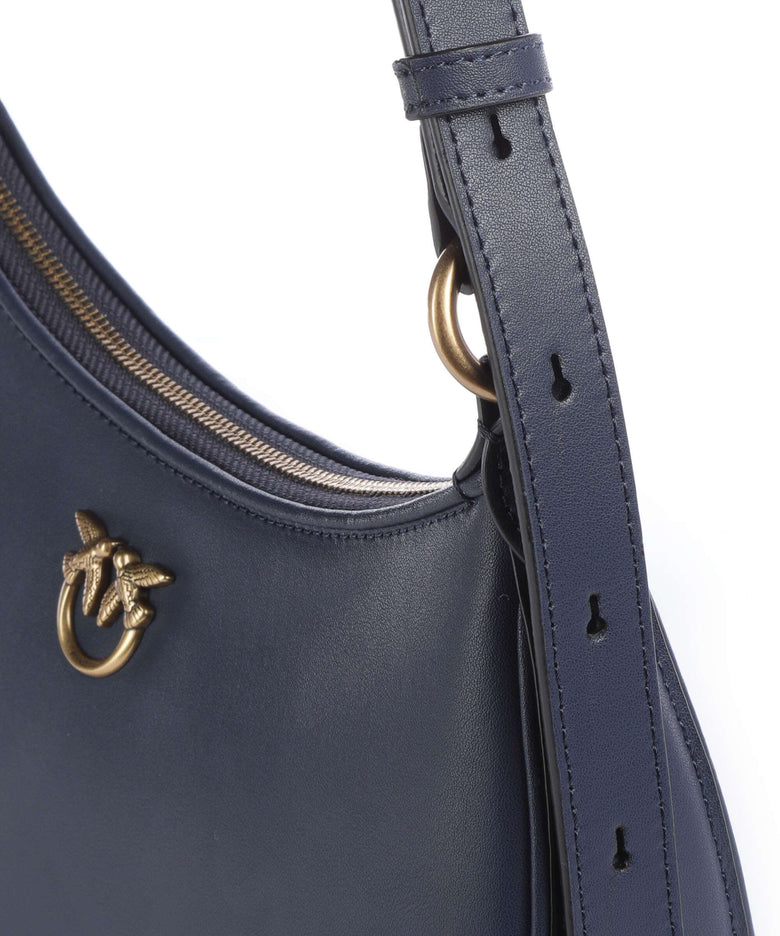 Pinko Half Moon Mini Shoulder bag blu indaco ombroso/antique gold
