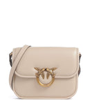 Pinko Love One Mini Bolsa tiracolo beige/grigio fumo/antique gold