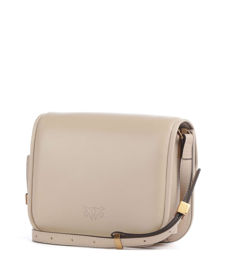 Pinko Love One Mini Crossbody bag beige/grigio fumo/antique gold
