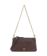 Pinko Double Mini Bolsa tiracolo marrone castano/antique gold