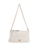 Pinko Double Mini Bolsa tiracolo bianco seta/antique gold