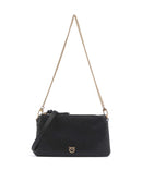 Pinko Double Mini Bolsa tiracolo nero/antique gold