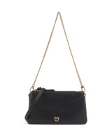 Pinko Double Mini Bolsa tiracolo nero/antique gold