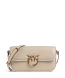 Pinko Love Box Baguette Shoulder bag beige/grigio fumo/antique gold