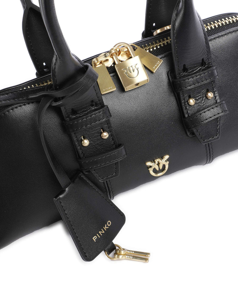 Pinko Bowling Baguette Handbag nero limousine/matt gold