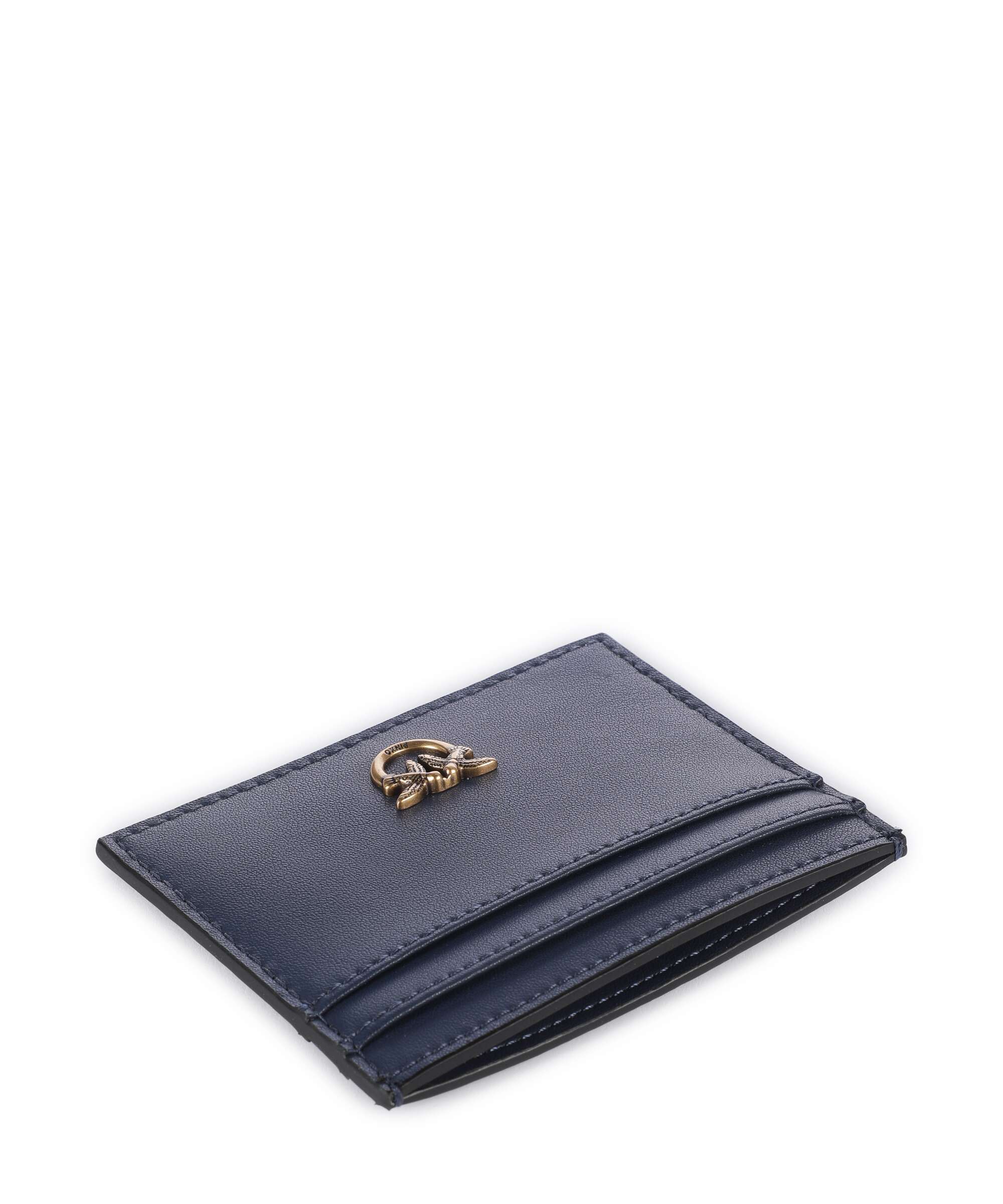 Pinko Credit card holder blu indaco ombroso/antique gold